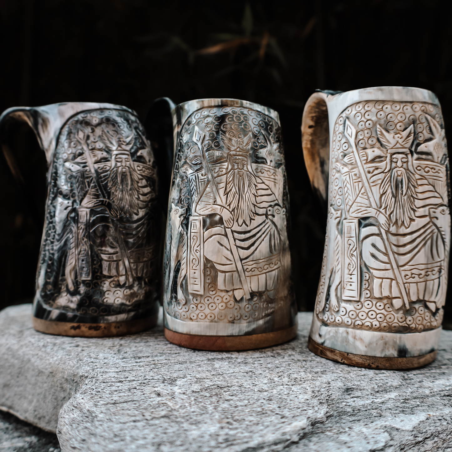 Premium King Odin Horn Mug