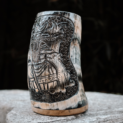 Premium King Odin Horn Mug