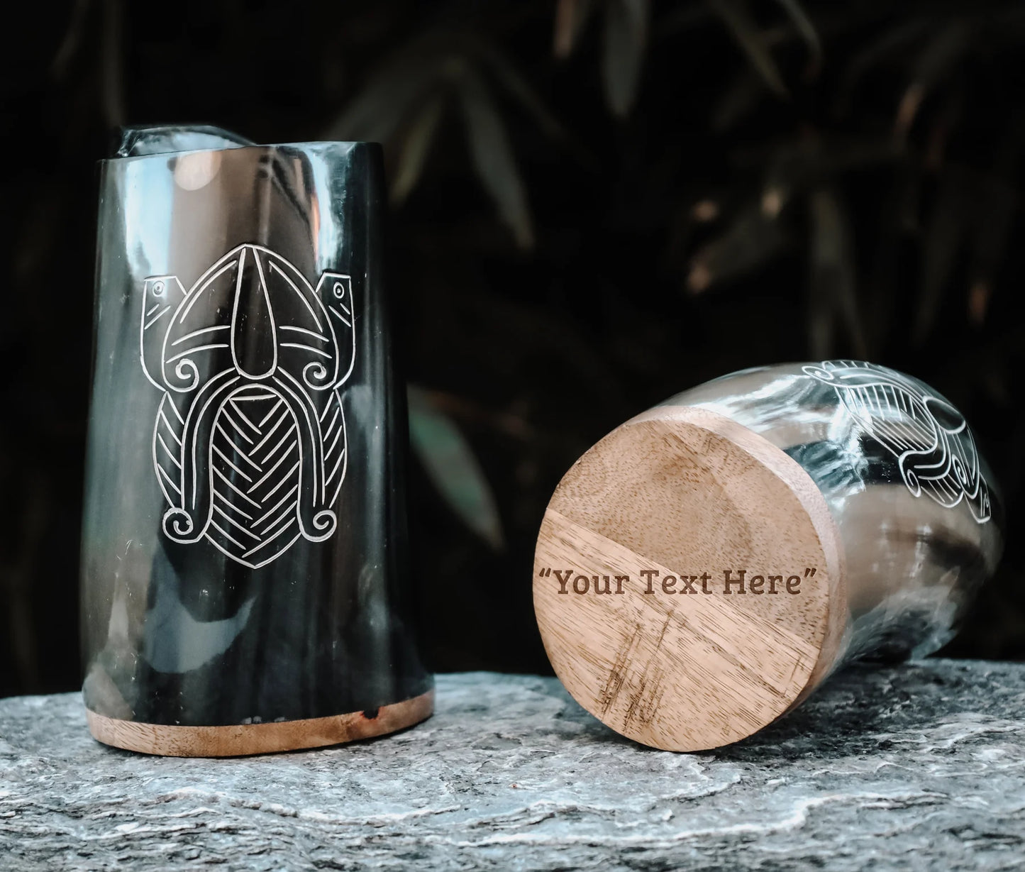 Odin's Battle horn mug