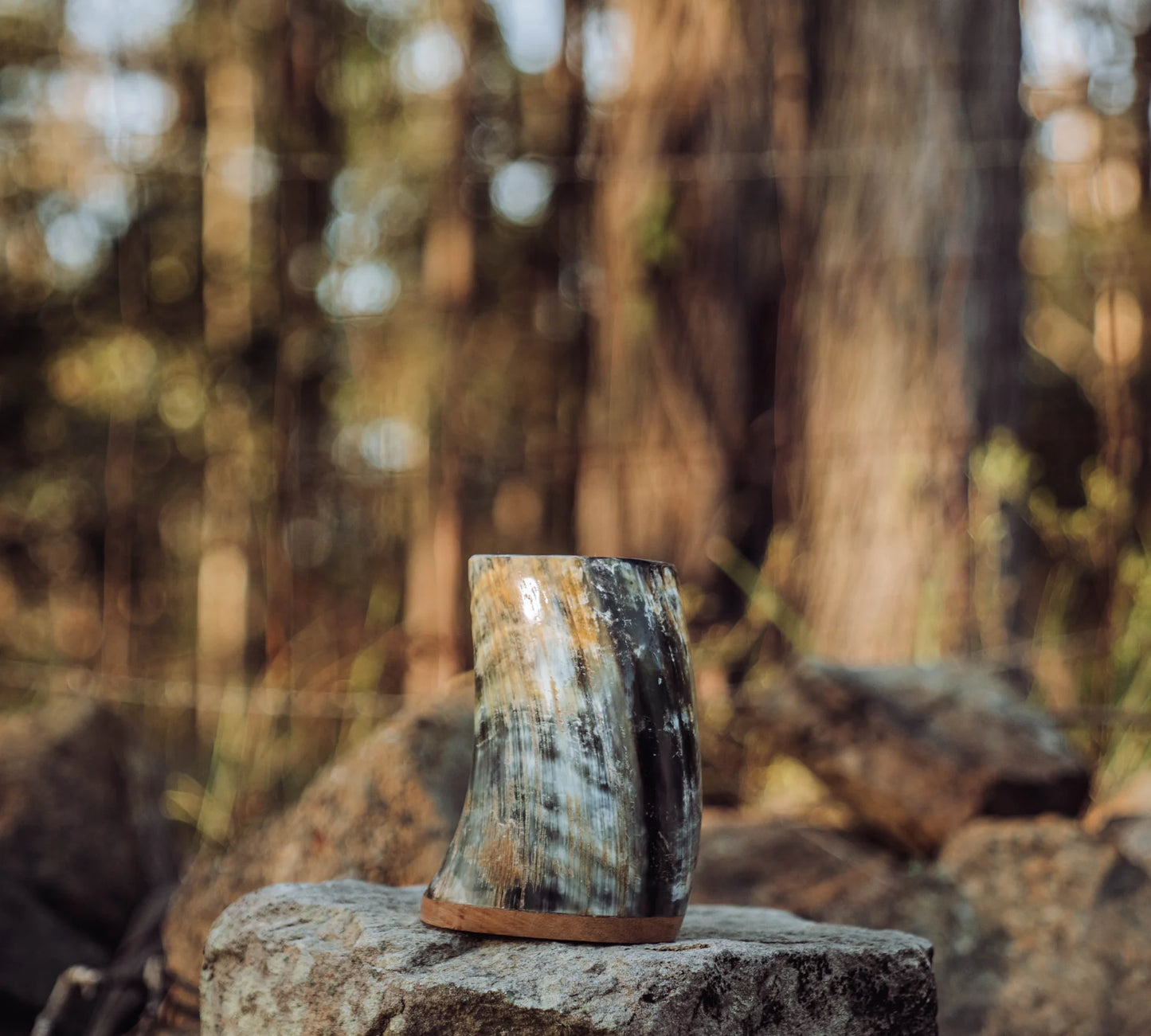 Natural Born Viking horn mug