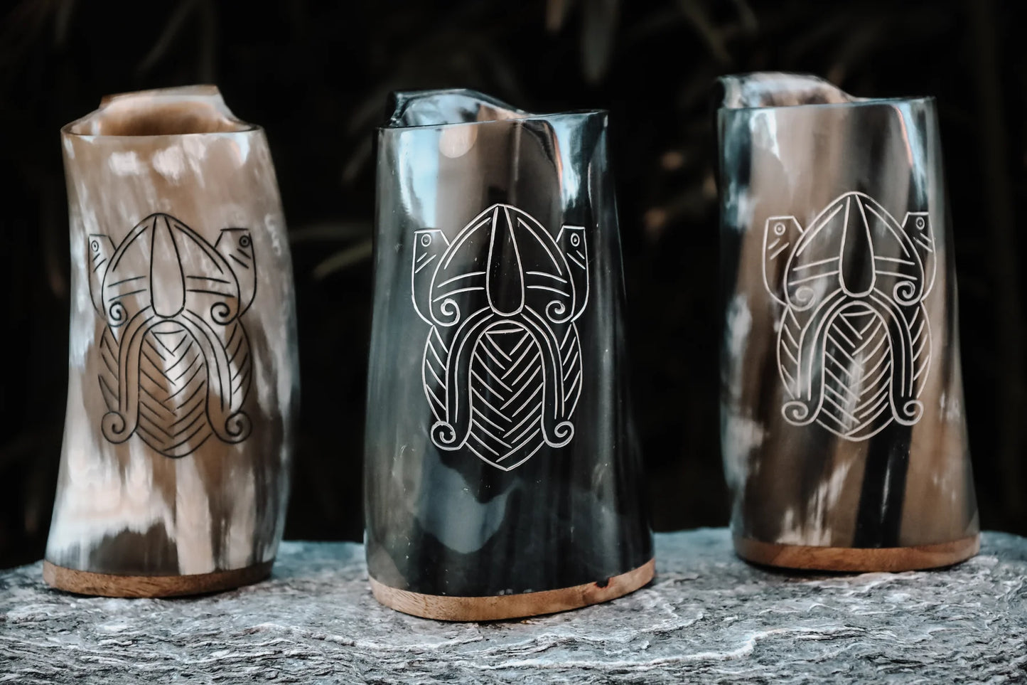 Odin's Battle horn mug